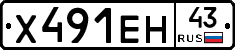 Х491ЕН43 - 