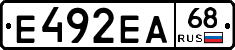 Е492ЕА68 - 