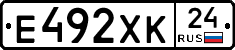 Е492ХК24 - 