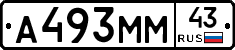 А493ММ43 - 