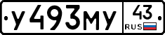 У493МУ43 - 