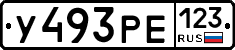 У493РЕ123 - 