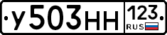 У503НН123 - 