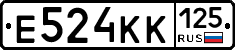 Е524КК125 - 
