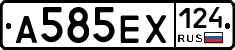 А585ЕХ124 - 