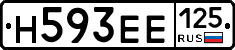 Н593ЕЕ125 - 