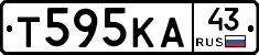 Т595КА43 - 