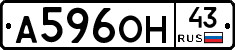 А596ОН43 - 