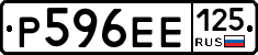 Р596ЕЕ125 - 
