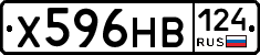 Х596НВ124 - 