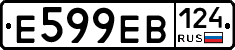 Е599ЕВ124 - 