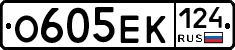 О605ЕК124 - 
