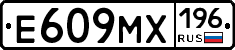 Е609МХ196 - 