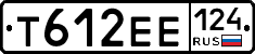 Т612ЕЕ124 - 