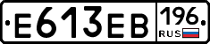 Е613ЕВ196 - 