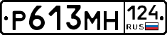 Р613МН124 - 