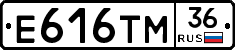 Е616ТМ36 - 