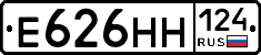 Е626НН124 - 
