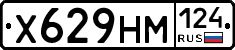 Х629НМ124 - 