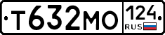 Т632МО124 - 