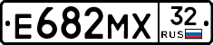 Е682МХ32 - 