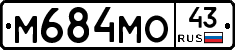 М684МО43 - 
