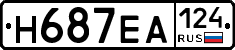 Н687ЕА124 - 