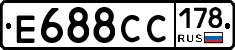 Е688СС178 - 