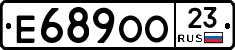 Е689ОО23 - 