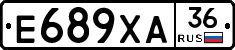 Е689ХА36 - 