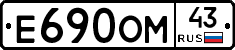 Е690ОМ43 - 