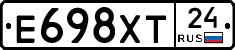 Е698ХТ24 - 