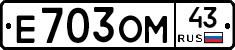 Е703ОМ43 - 