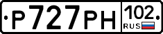 Р727РН102 - 