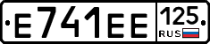 Е741ЕЕ125 - 