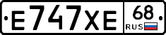 Е747ХЕ68 - 