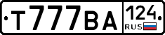 Т777ВА124 - 
