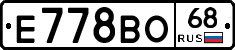 Е778ВО68 - 