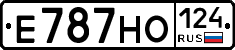 Е787НО124 - 