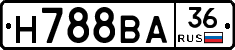 Н788ВА36 - 