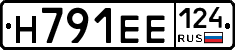 Н791ЕЕ124 - 