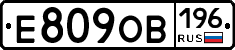 Е809ОВ196 - 
