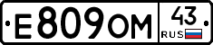 Е809ОМ43 - 