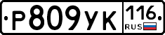 Р809УК116 - 