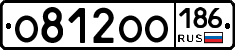 О812ОО186 - 