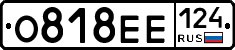 О818ЕЕ124 - 