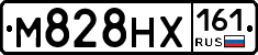 М828НХ161 - 