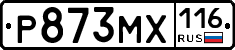 Р873МХ116 - 