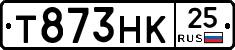 Т873НК25 - 