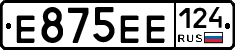 Е875ЕЕ124 - 